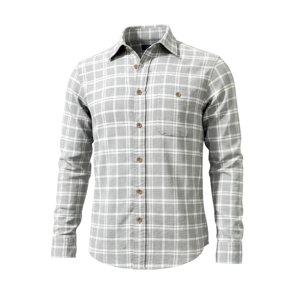 Faherty Seaview Flannel Shirt Mens Size XL Herringbone Plaid Organic Cotton